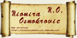 Miomira Osmokrović vizit kartica